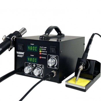 YAOGONG 850D+ SMD ESD Smd Machine Mobile Repair Rework Station Provided Hot Air Soldering Station Soldering Station 4 in 1 80w